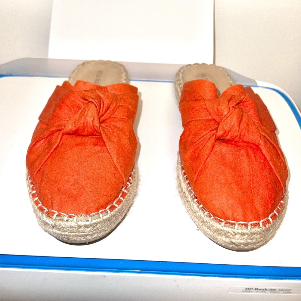 Old Navy Espadrilles Mules sandals red color size 7
